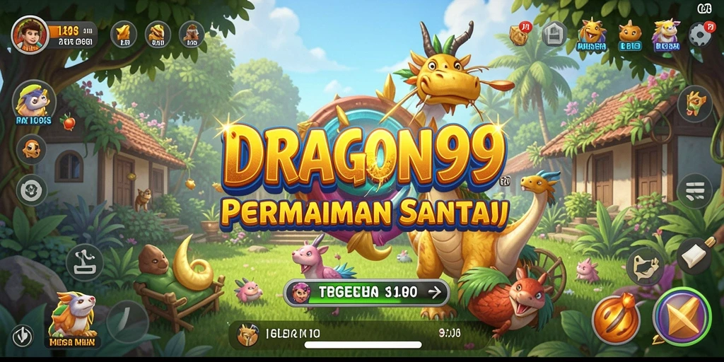 Tampilan menarik dari gameplay santai DRAGON99.