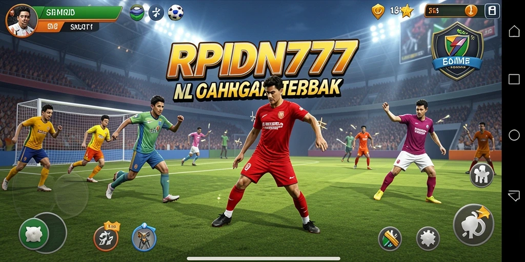 Screenshot gameplay RPIDN777 yang menampilkan aksi seru dalam pertandingan olahraga.