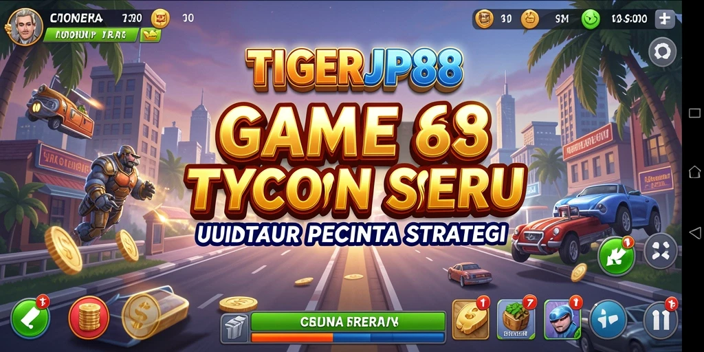 Tampilan gameplay seru di TIGERJP88 dengan strategi mengelola bisnis.